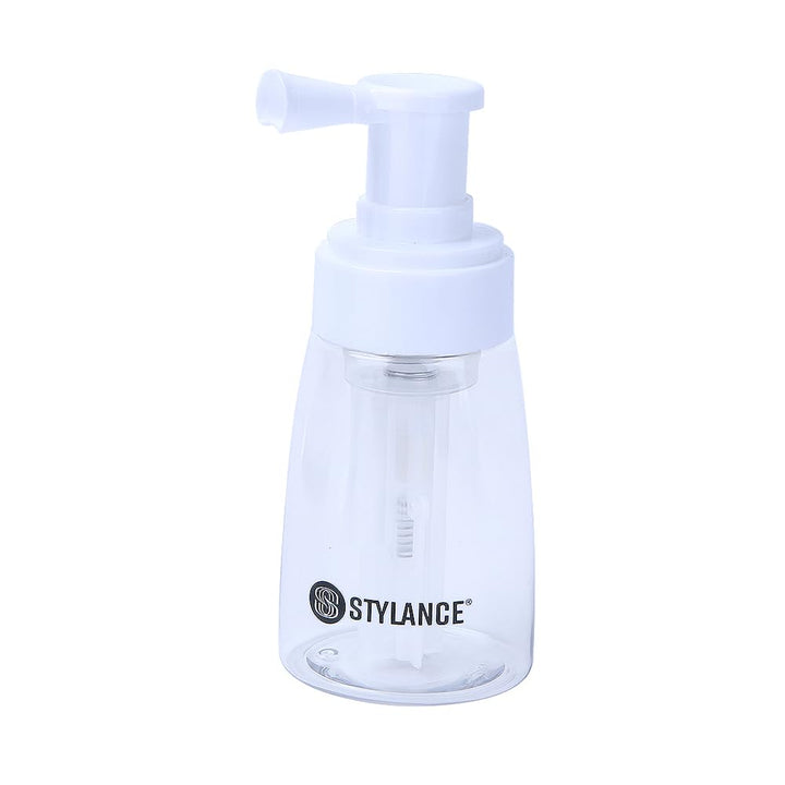 STYLANCE front view of powder bottle showing clean design and practicality