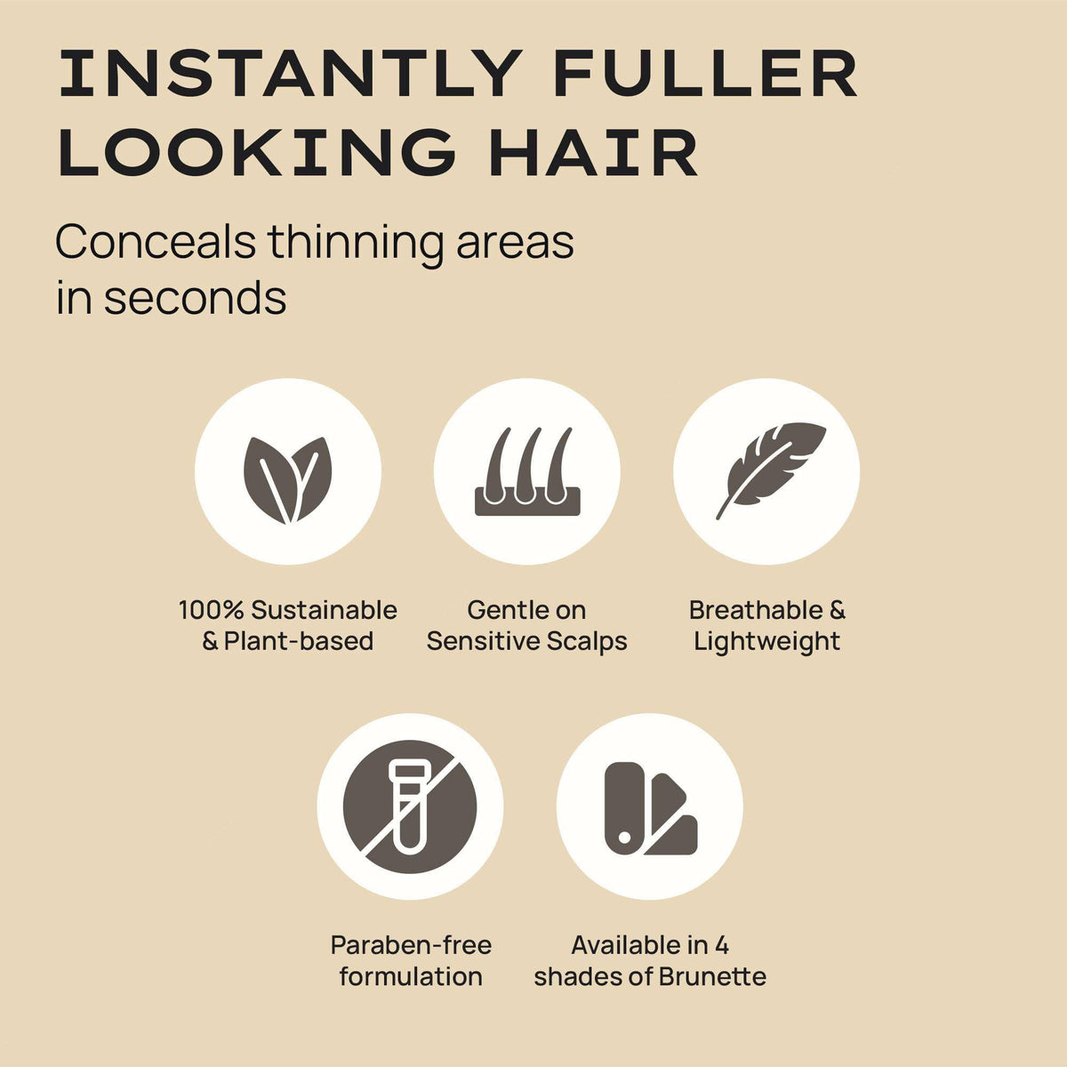 STYLE EDIT fibers being applied to part line for instant concealment benefit