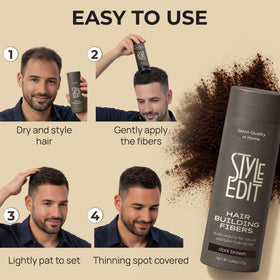 STYLE EDIT product label showing plant-based, paraben-free ingredient benefits