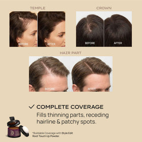 STYLE EDIT powder on fingertip showing scale and easy-application benefit
