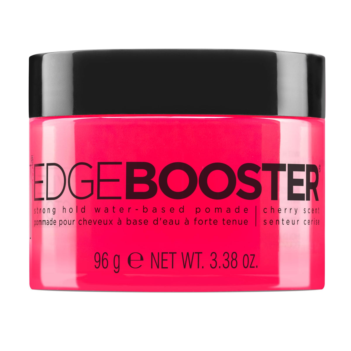 Style Factor jar front view showing label and cherry scent, professional hold benefit