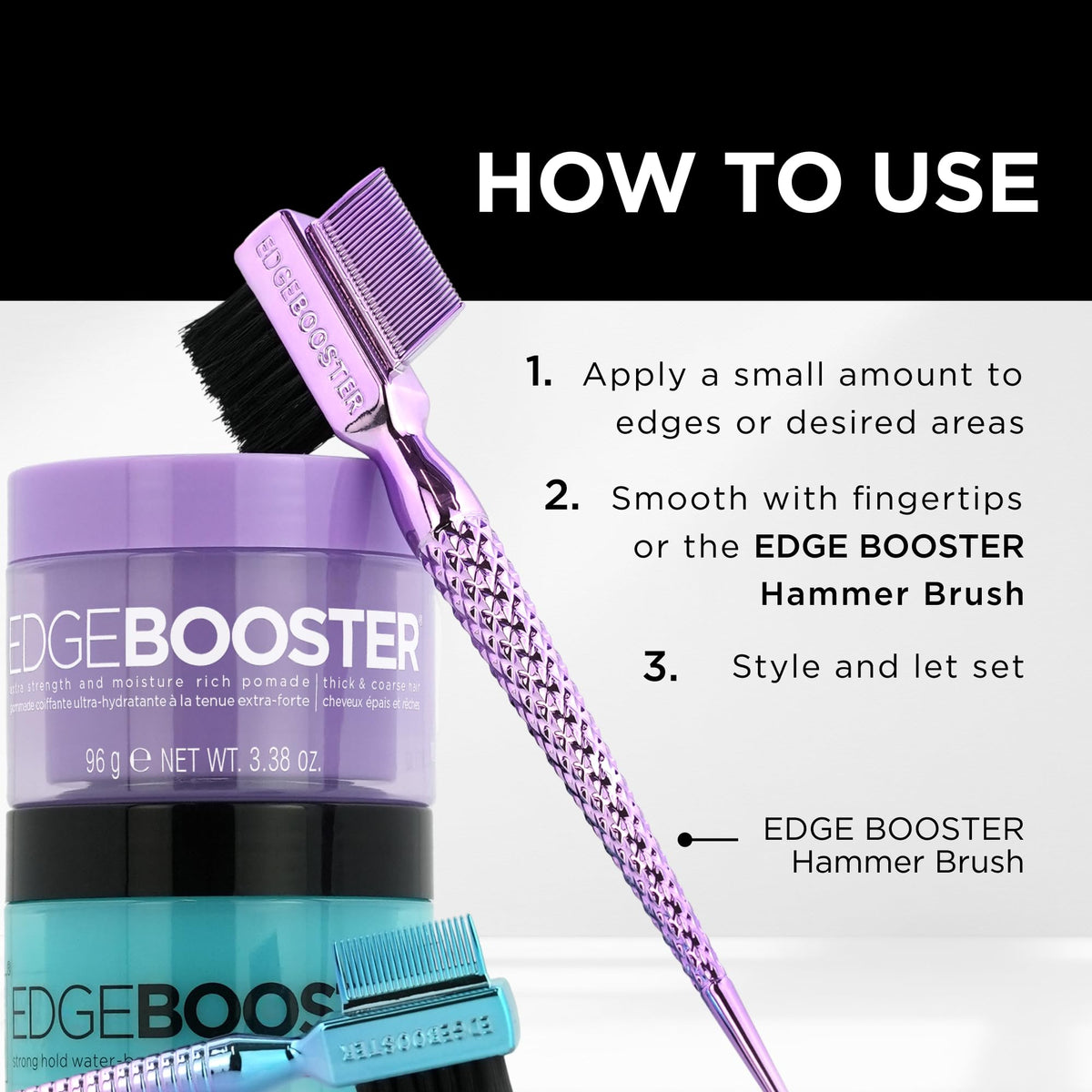 Style Factor next to ruler showing 3.38 oz size for clear scale and portability
