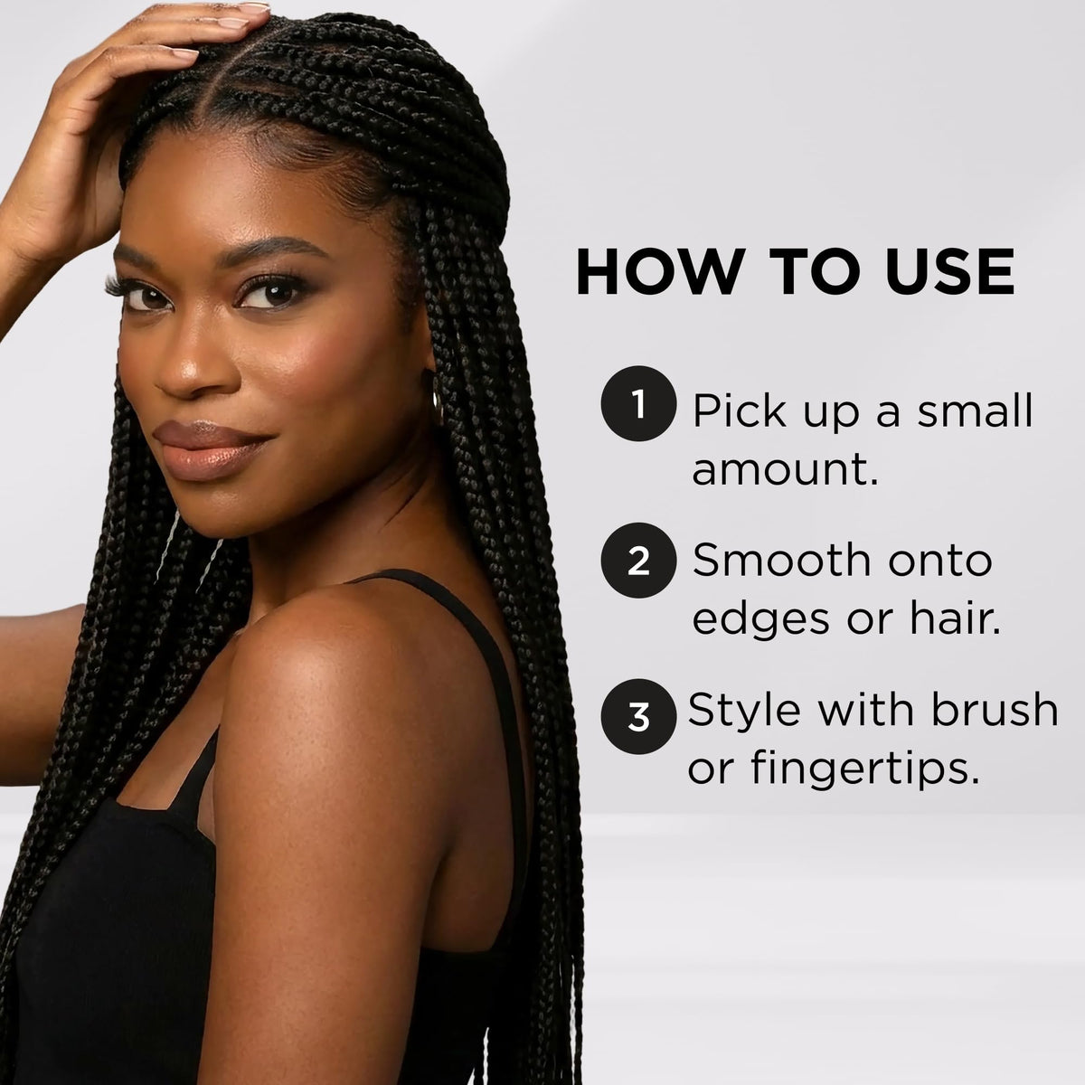 Style Factor Hideout close-up of ingredients showing beeswax and oils conditioning hair