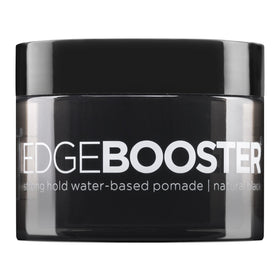 Style Factor Hideout jar front view showing sleek black packaging and label benefit