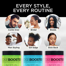 Style Factor jar on bathroom counter lifestyle shot implying daily use and easy rinsing