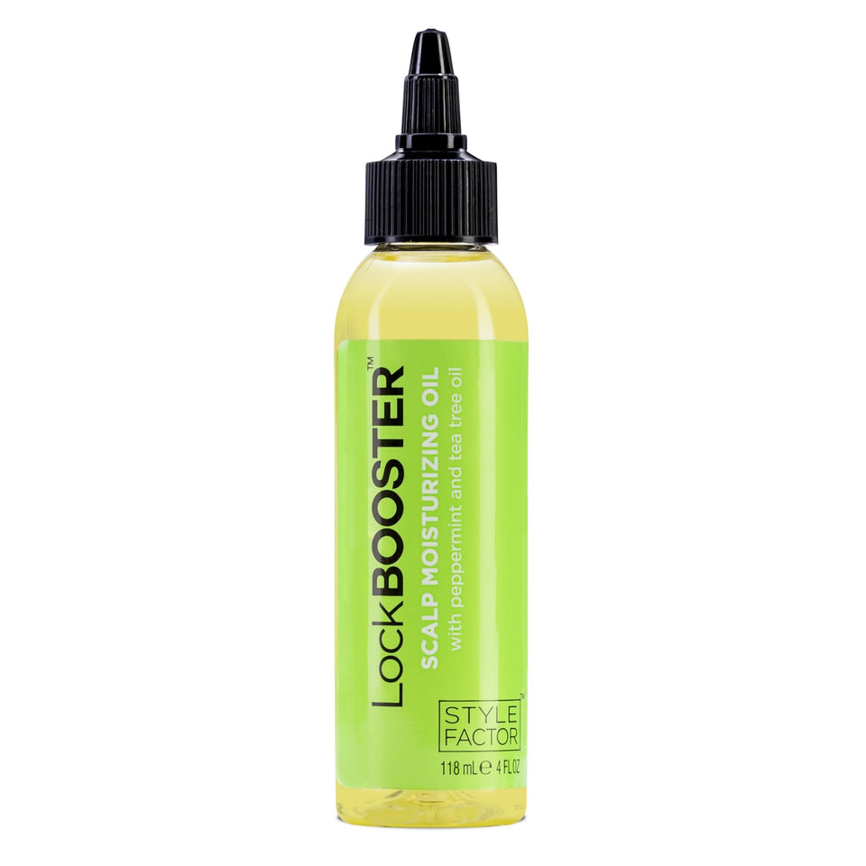 Style Factor front bottle view showing product and clear branding for scalp hydration