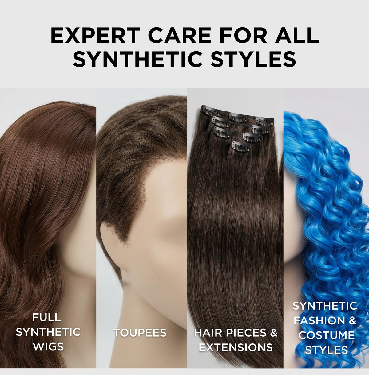 Style Factor WIGOUT before and after wig demonstrating reduced frizz
