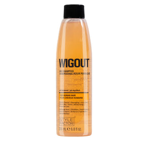 Style Factor WIGOUT front bottle view showing gentle cleanser benefit