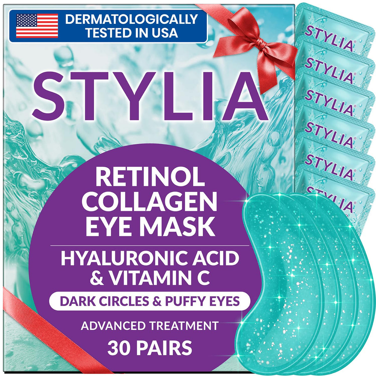 Stylia front packaging showing 30 pairs and benefits