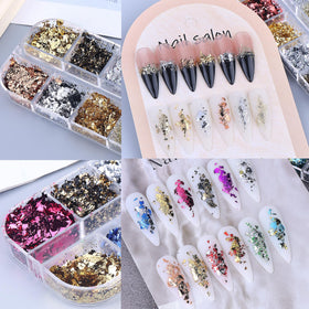 STZPRONAIL lifestyle shot of party-ready nails using foils to boost glam appeal