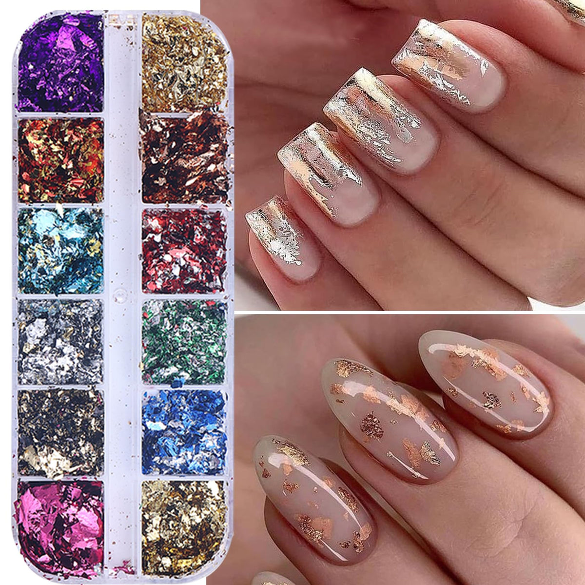STZPRONAIL foil placement on a nail in progress for easy DIY salon-quality results