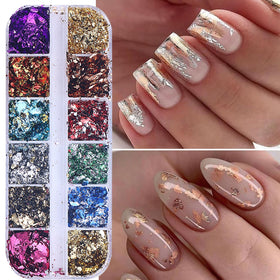 STZPRONAIL foil placement on a nail in progress for easy DIY salon-quality results