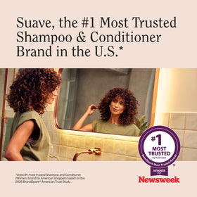 Suave almond and shea ingredients displayed to show natural nourishment