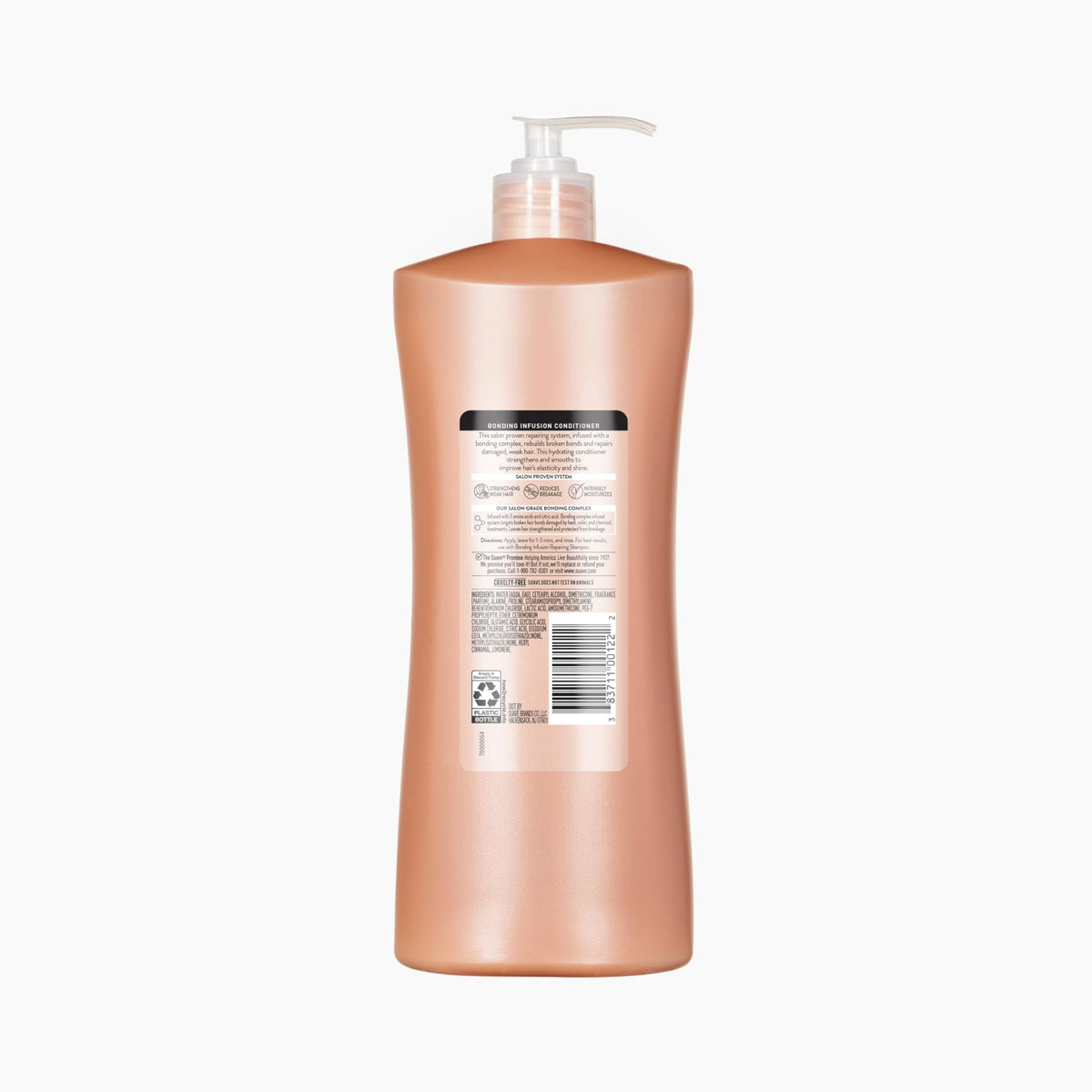 Suave bonding infusion four pack display offering value and bathroom shelf convenience