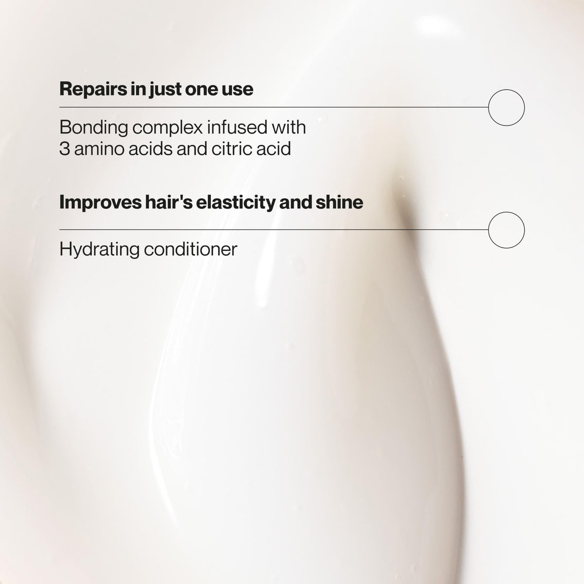 Suave bonding infusion conditioner texture closeup showing creamy hydrating formula