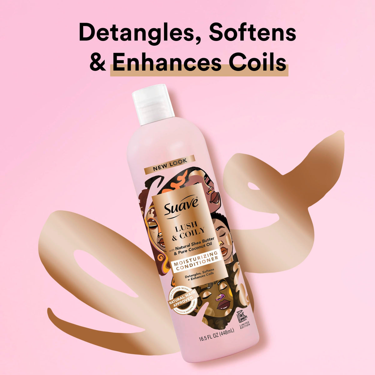 Suave creamy conditioner texture demonstrating rich moisture