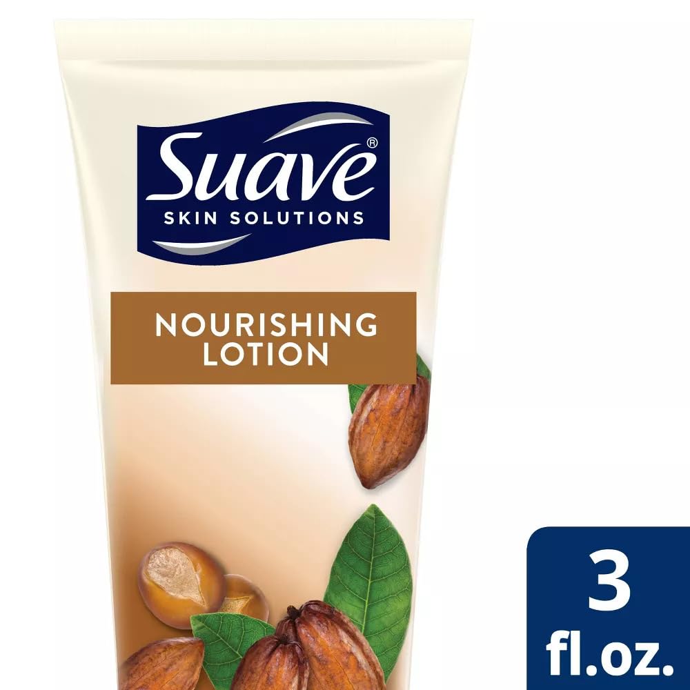 Suave creamy texture close-up demonstrating rich cocoa butter shea moisture