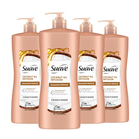 Suave conditioner front packaging showing brand and product benefits