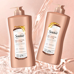 Close-up of creamy lather from Suave shampoo, brand delivering gentle hydration