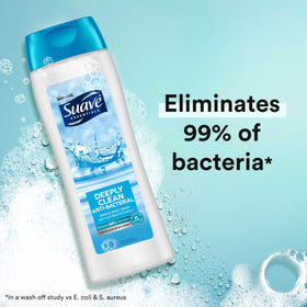 Suave label close-up highlighting glycerin, vitamin E, and paraben-free benefit