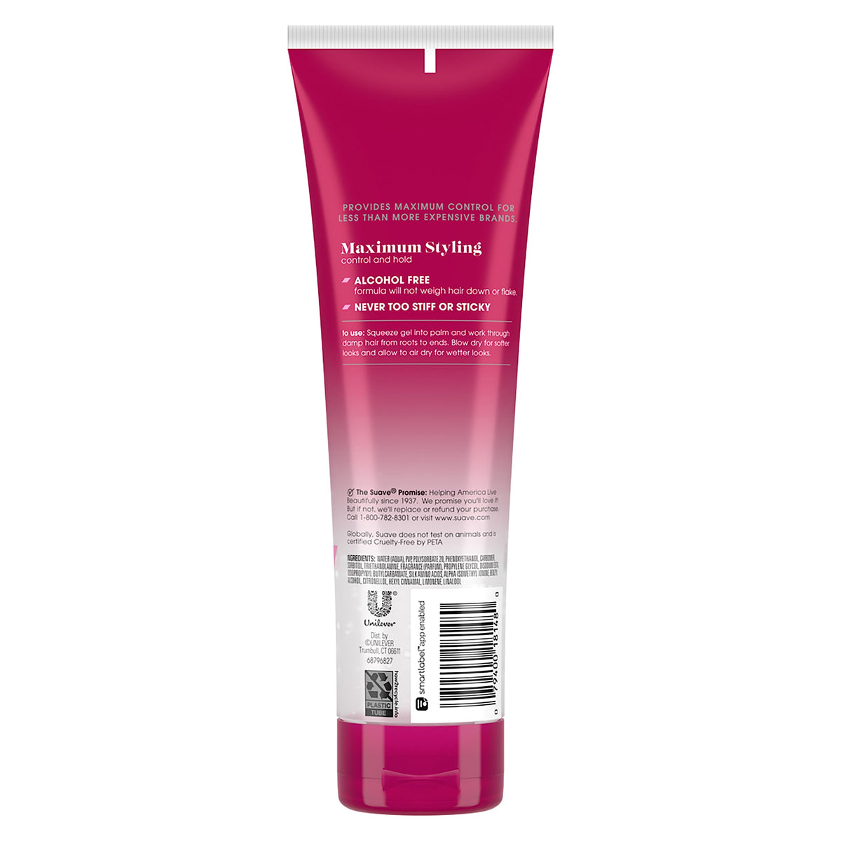 Hand holding 9 oz Suave jar showing product size and easy handling benefit