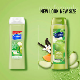 Creamy lather from Suave body wash demonstrating moisturizing bubbles on skin