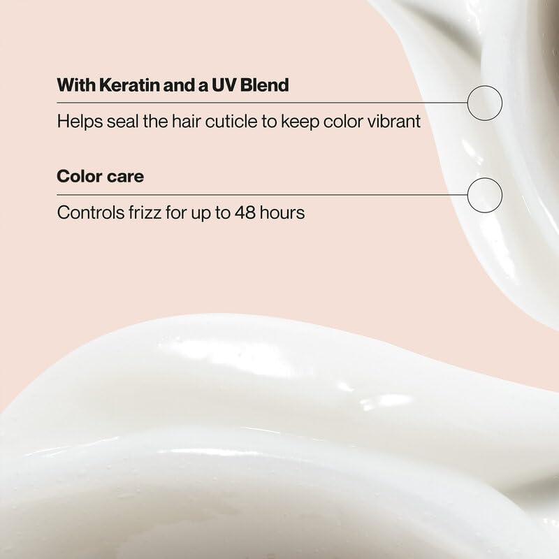 Suave keratin conditioner creamy texture close-up for smoothness benefit