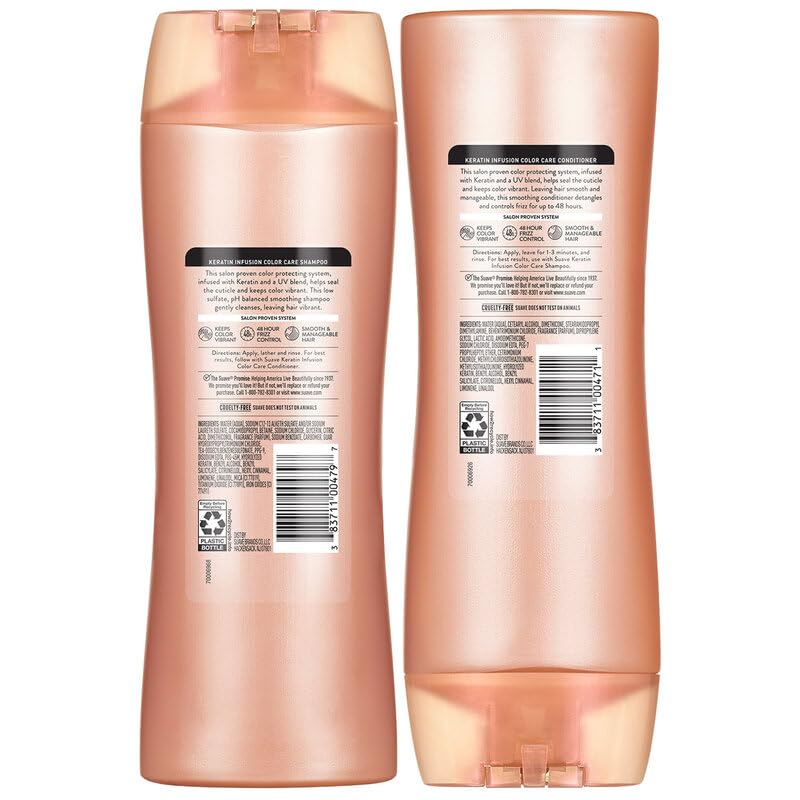Suave keratin lifestyle on bathroom counter showing everyday use benefit