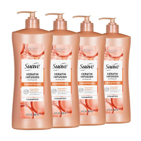 Suave bottle front packaging showing brand and smoothing benefits