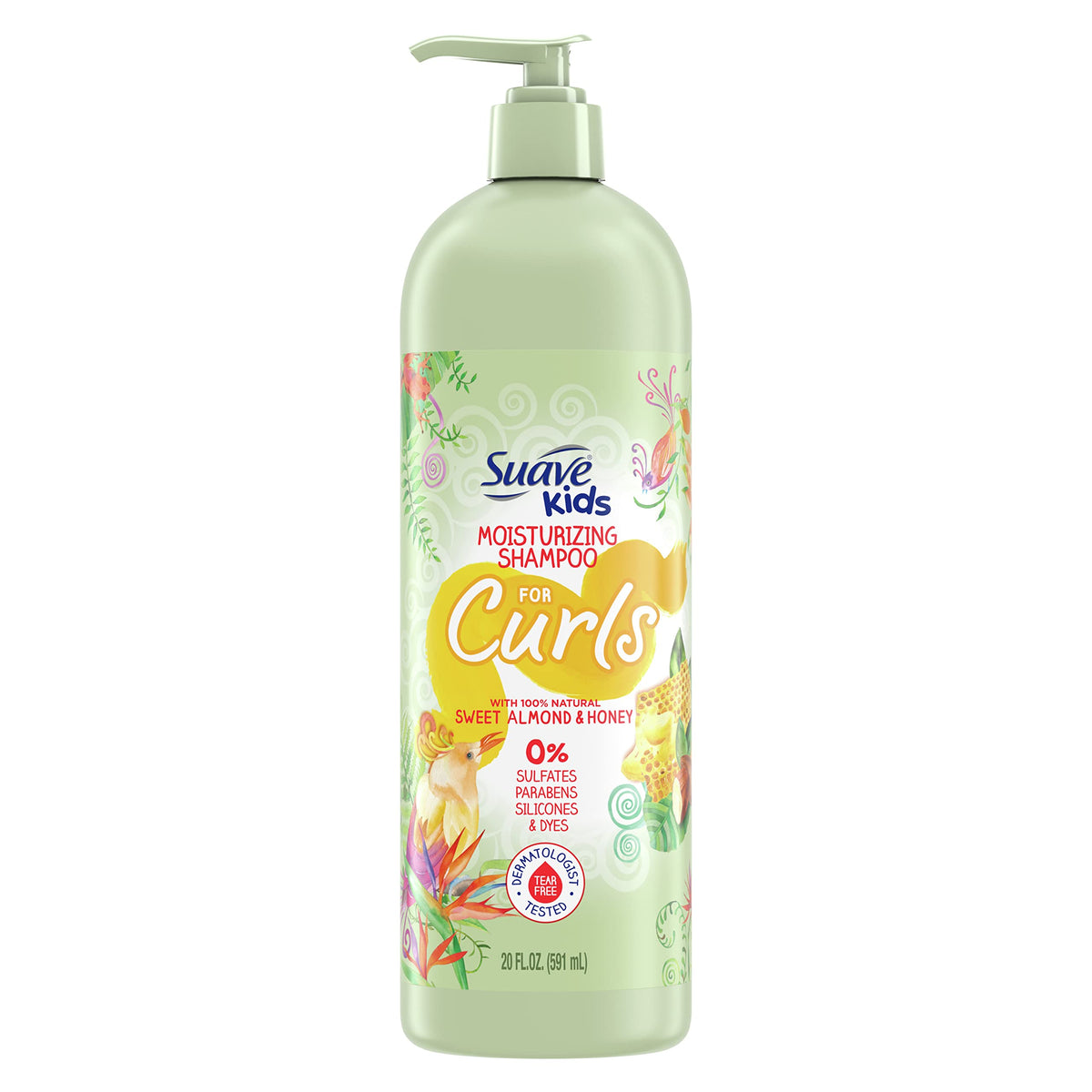 Suave bottle front packaging showing label and kid-friendly design benefit gentle cleansing