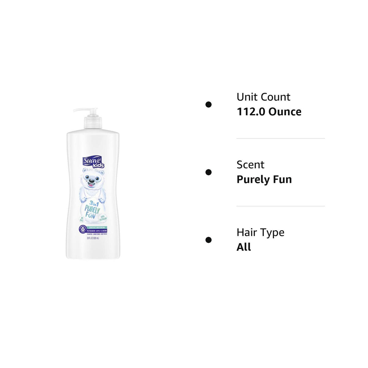 Suave Kids on happy child after bath showing soft hair benefit