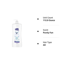 Suave Kids on happy child after bath showing soft hair benefit