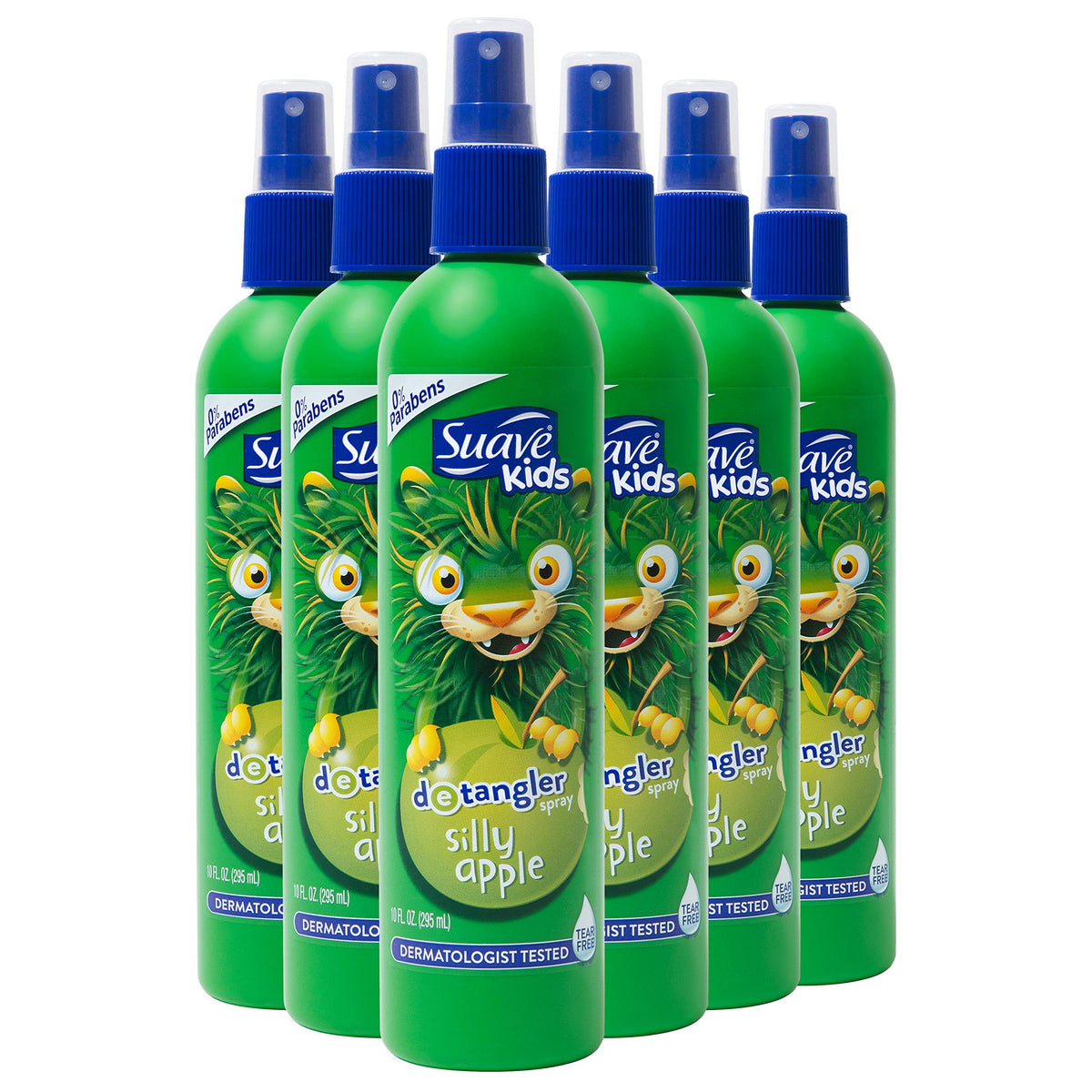 Suave Kids bottle front packaging showing silly apple scent and volume benefit