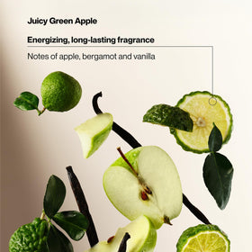 Suave label detail highlighting Fruit Blend Oil Essence and moisturizers