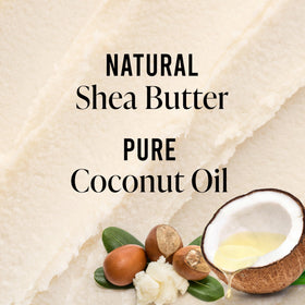 Suave ingredient label highlighting shea butter and coconut oil