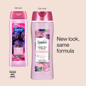 Suave label highlighting vitamin E and glycerin for skin nourishment