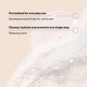 Creamy lather from Suave showing gentle foam and moisturizing feel