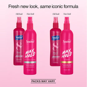 Suave max hold close up valve detail for precise non‑aerosol application benefit