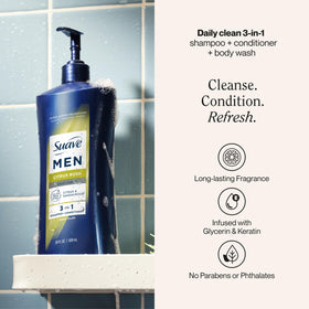 Suave back label close-up showing ingredients and usage for clear guidance