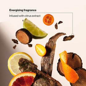Suave Men Citrus Rush held in hand showing 12.6 oz scale and portability