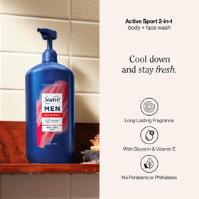 Suave close-up of creamy lather texture delivering gentle cleanse