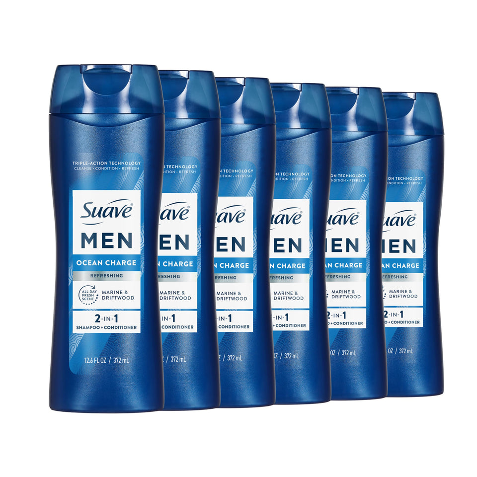 Suave Men Ocean Charge front packaging showing bottle and branding for quick identification