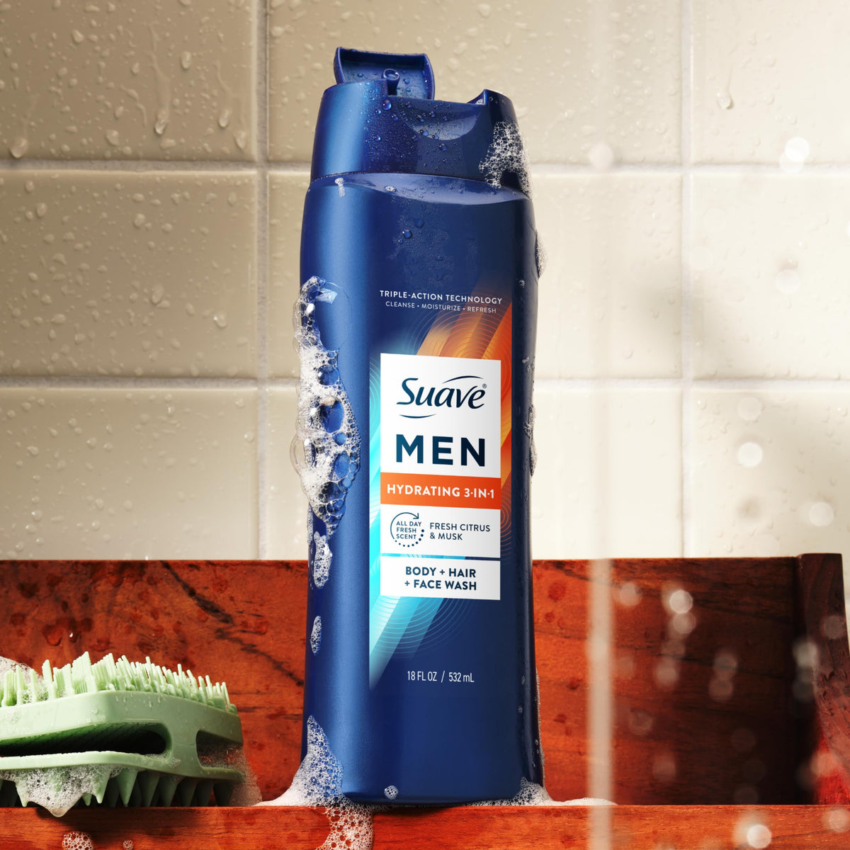 Six-count Suave pack showing long-lasting home supply