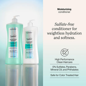 Suave back label detailing ingredients and benefits for informed purchase decisions