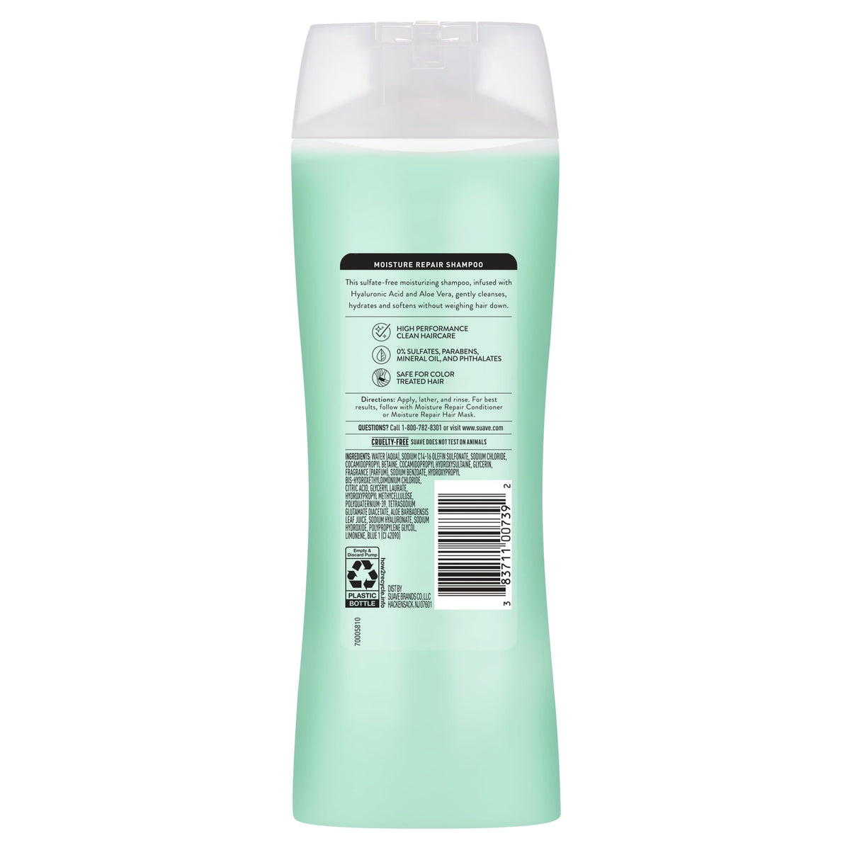 Suave bottle on shower shelf styling for daily-use, organized routine