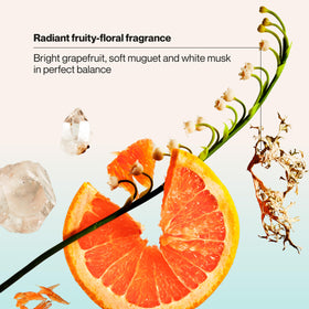 Suave 12.6 oz bottle next to ruler showing size and travel practicality