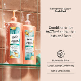Suave Moroccan Infusion back label showing directions and conditioning benefits