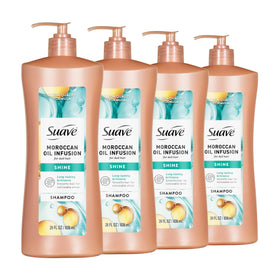 Suave Moroccan Infusion front label showing product benefits and size