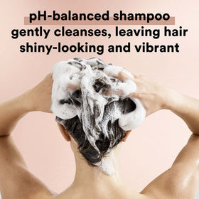 Suave paired with conditioner and styling oil for glossy finished hair