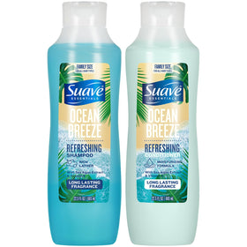 Suave front packaging showing Ocean Breeze set and benefit of everyday refresh